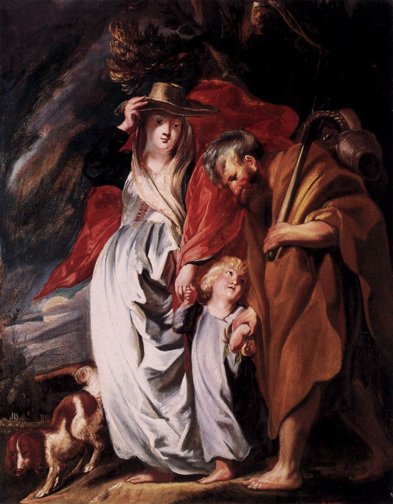 Retour de la Sainte Famille d'Égypte - Jacob Jordaens