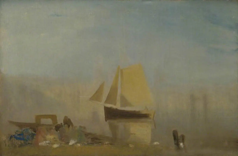 Plachetnice v Rouenu - J. M. W. Turner