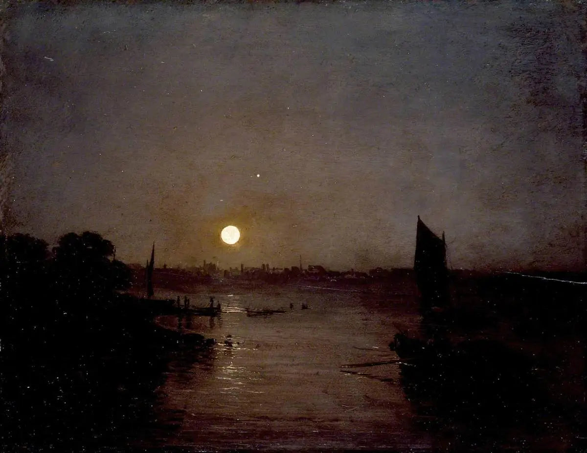 Reproduction du tableau « Moonlight, a Study at Millbank - J. M. W. Turner » par Alpha Reproduction en peinture à l’huile