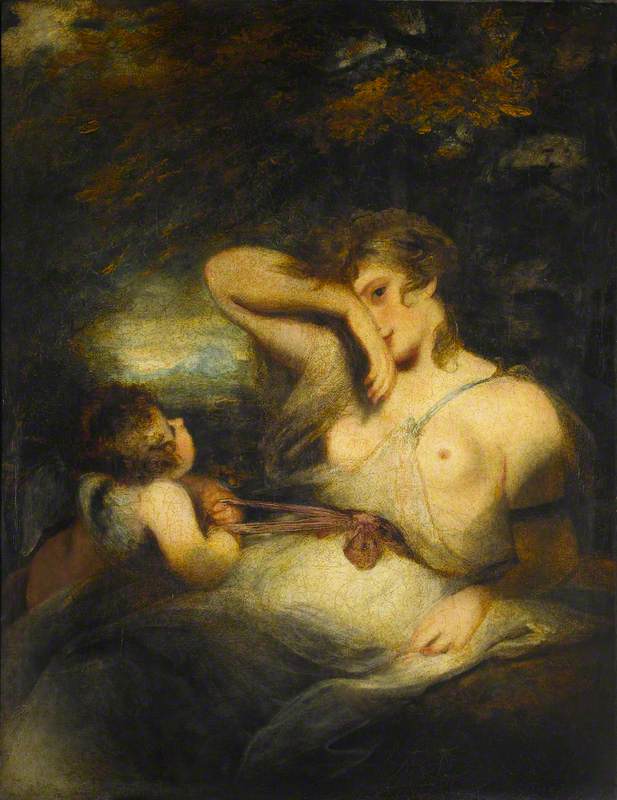 Le serpent dans l'herbe (L'amour libère la zone de beauté) - Joshua Reynolds