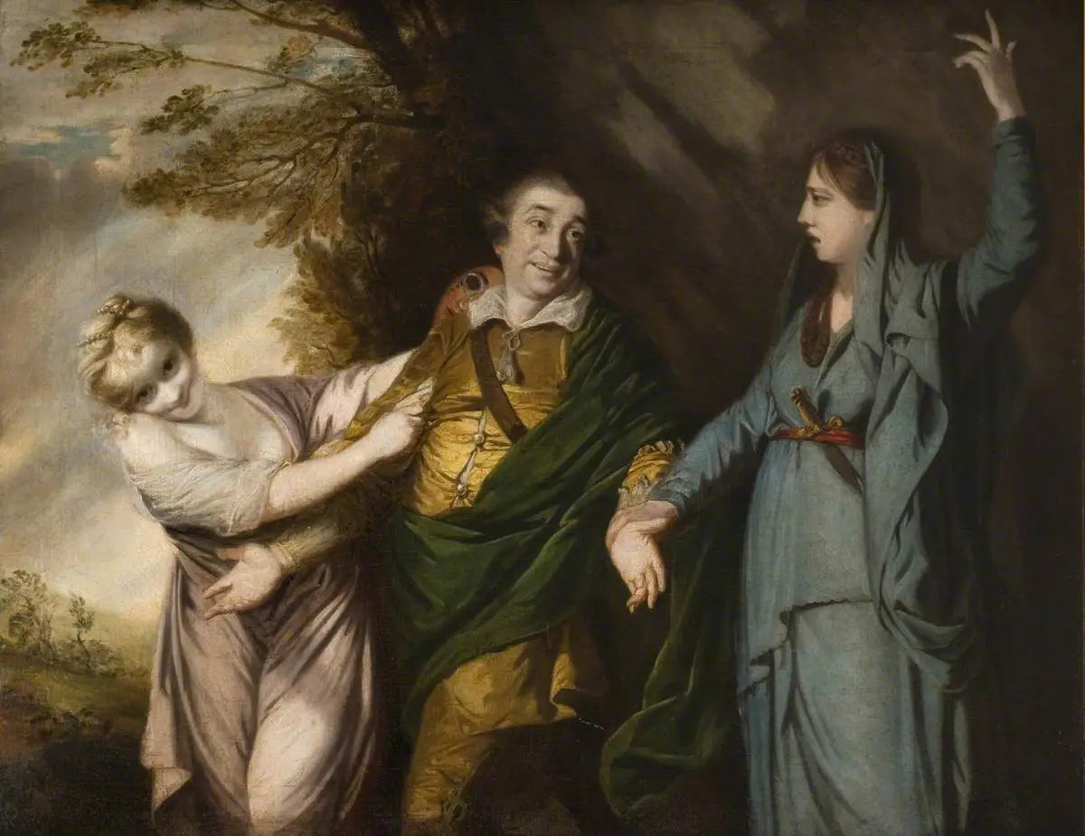 David Garrick entre tragédie et comédie - Joshua Reynolds - Alpha Reproduction