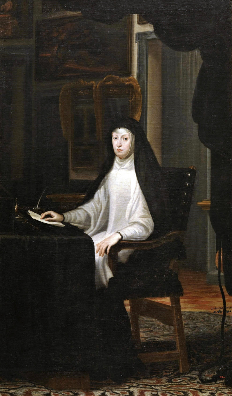 La reine Mariana de Autriche veuve - Juan Carreño de Miranda