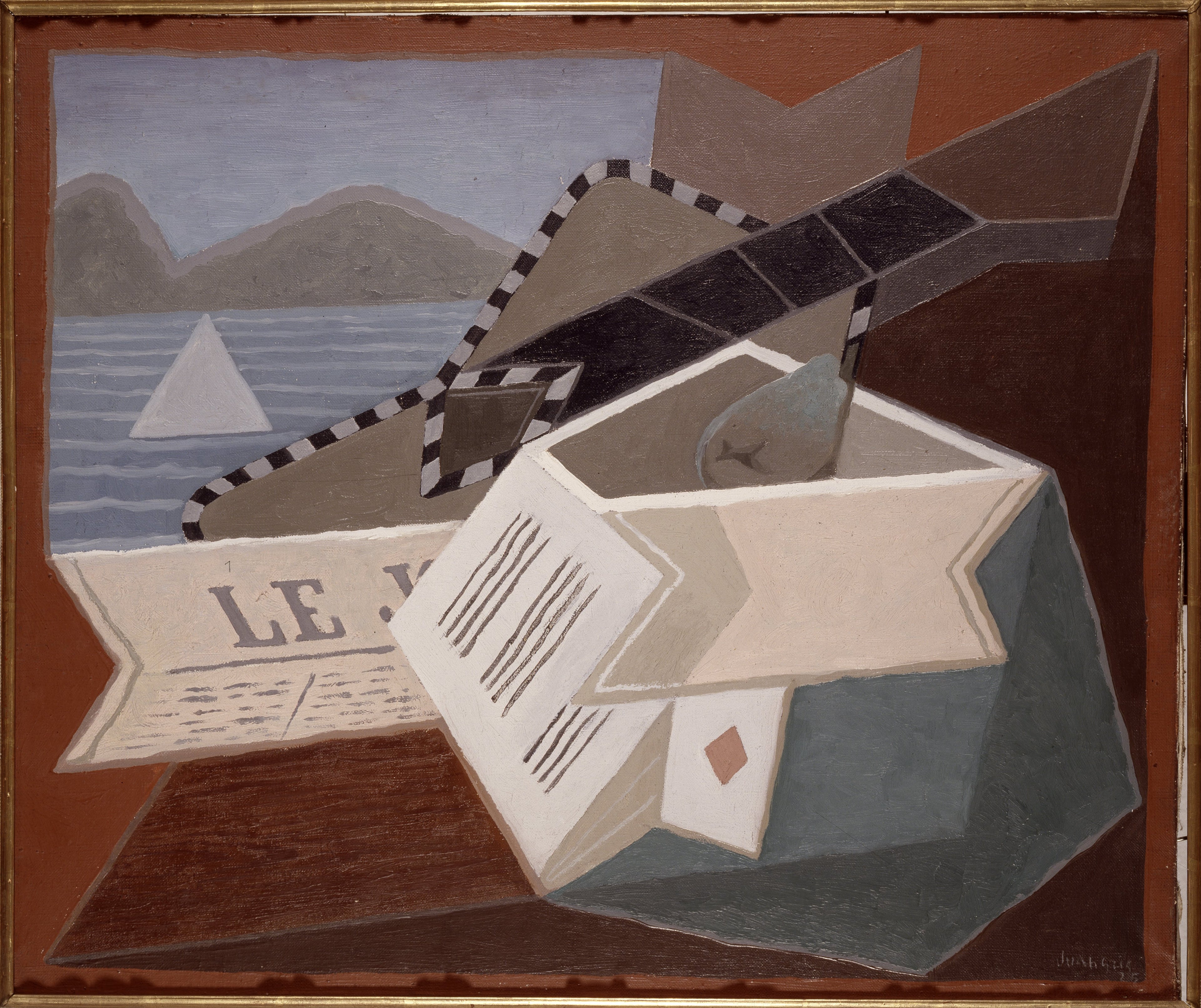 La guitare devant la mer - Juan Gris