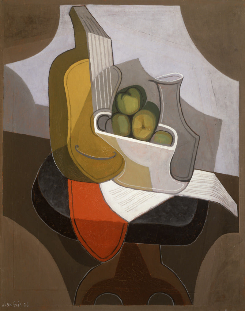 Nature morte : table avec nappe rouge - Juan Gris