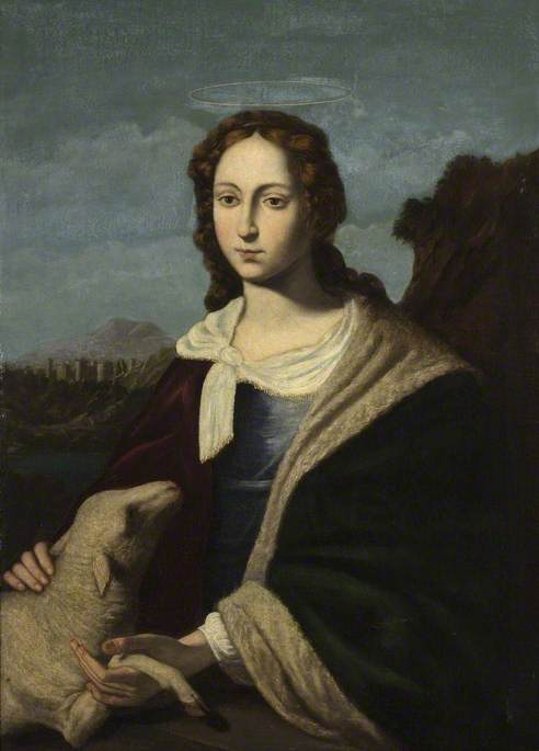 Sainte Agnès et l’Agneau - Jusepe de Ribera - Alpha Reproduction