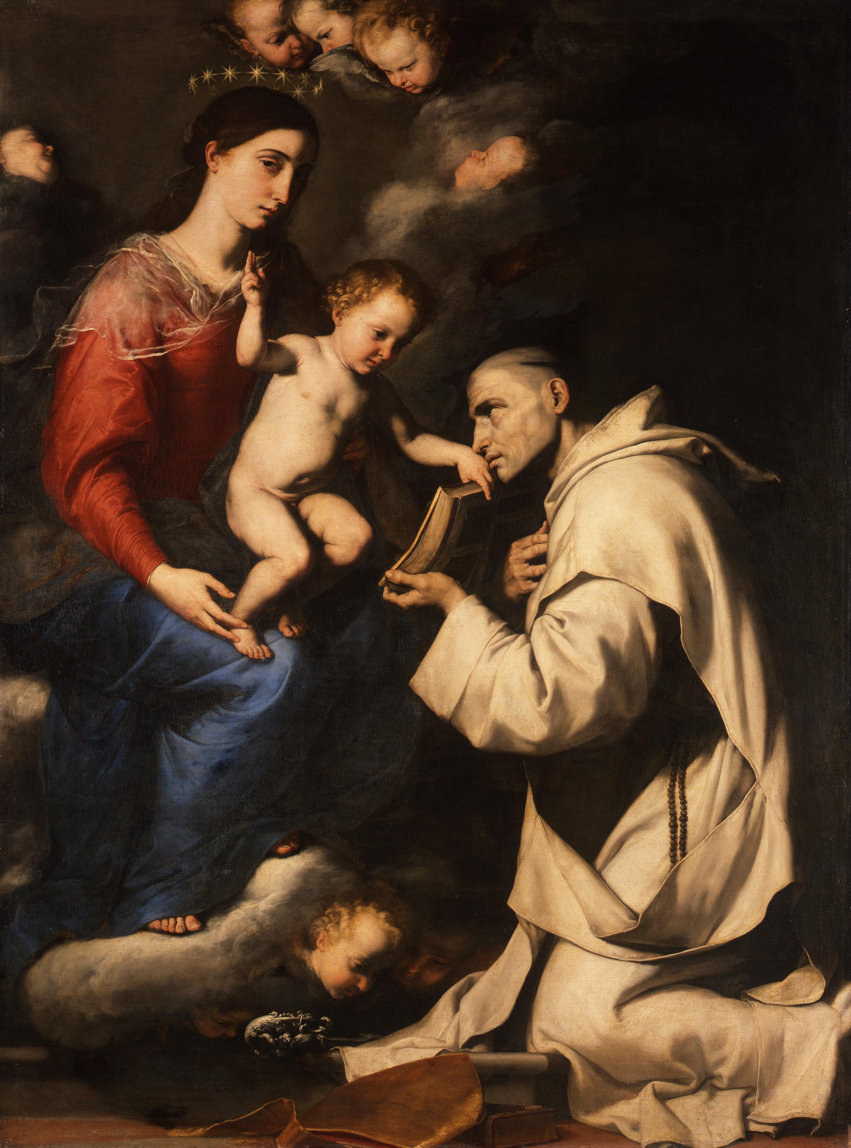 La Vierge à l’Enfant Jésus et Saint Bruno - Jusepe de Ribera - Alpha Reproduction