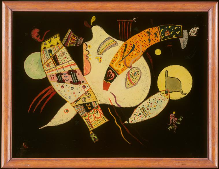 Reproduction du tableau « Formes en tension - Vassily Kandinsky » par Alpha Reproduction en peinture à l’huile