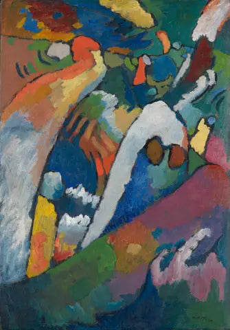 Reproduction du tableau « Improvisation n° 7 (Tempête) - Vassily Kandinsky » par Alpha Reproduction en peinture à l’huile