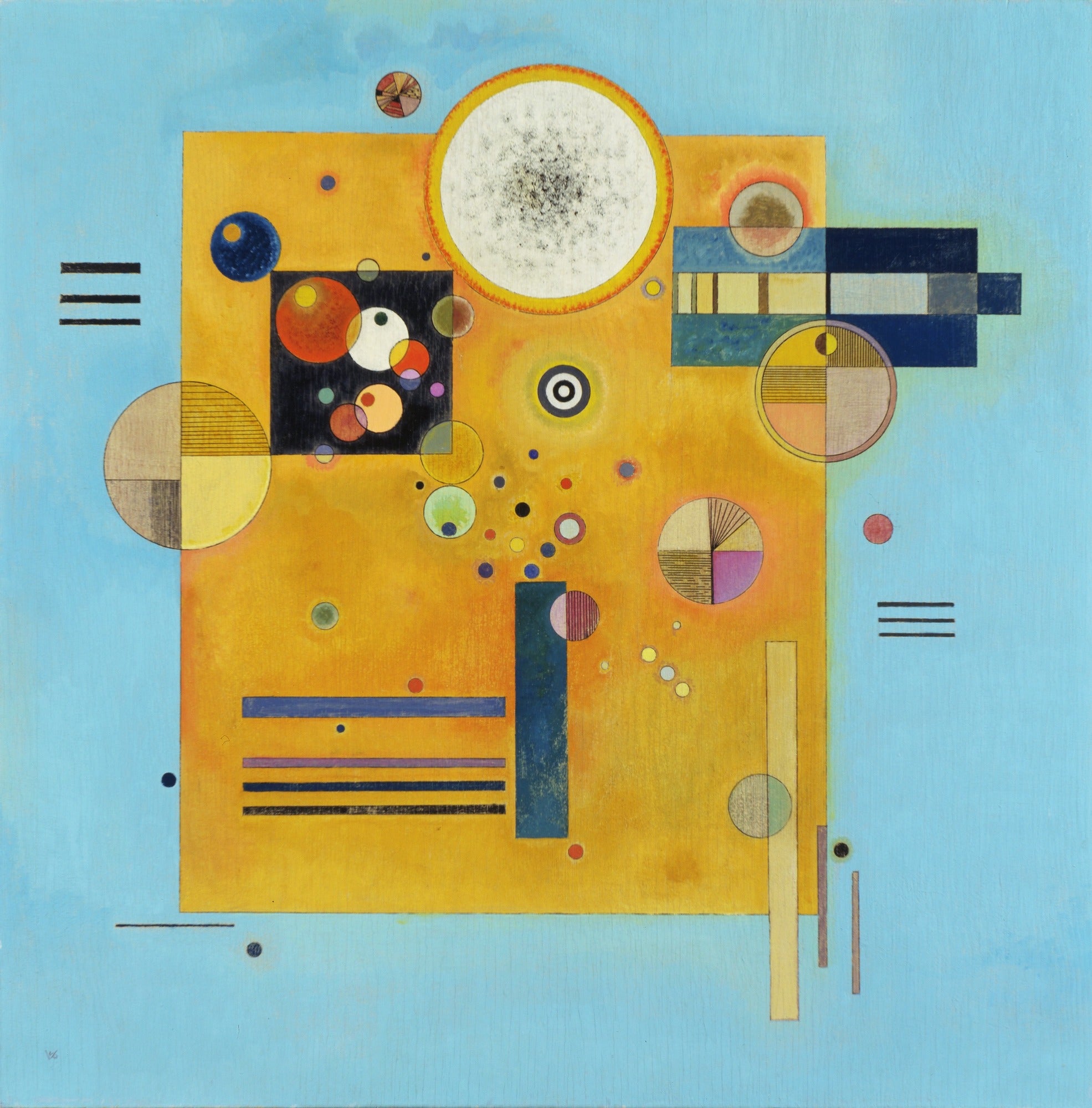 Reproduction du tableau « Pression douce - Vassily Kandinsky » par Alpha Reproduction en peinture à l’huile