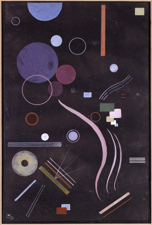 Reproduction du tableau « Acentrique - Vassily Kandinsky » par Alpha Reproduction en peinture à l’huile