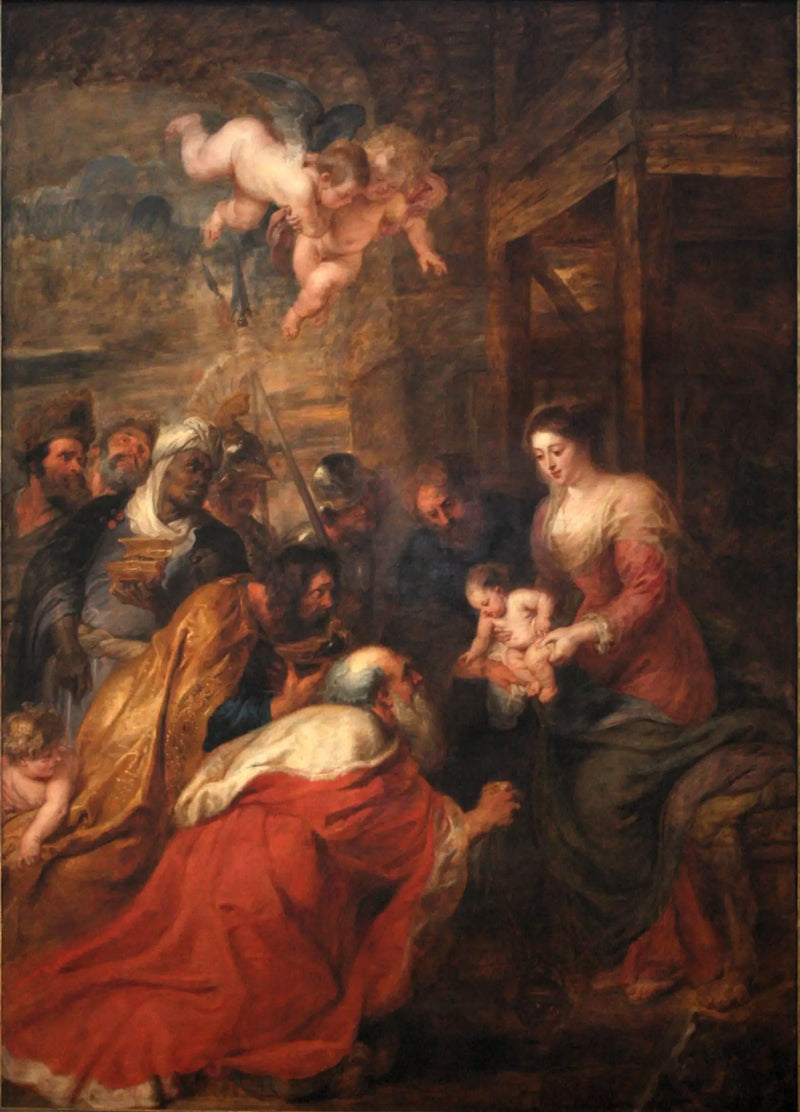Uctívání tří králů - Peter Paul Rubens