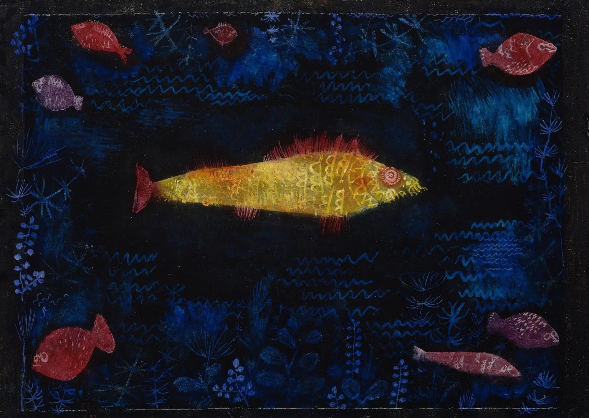 Le poisson rouge - Paul Klee - Alpha Reproduction