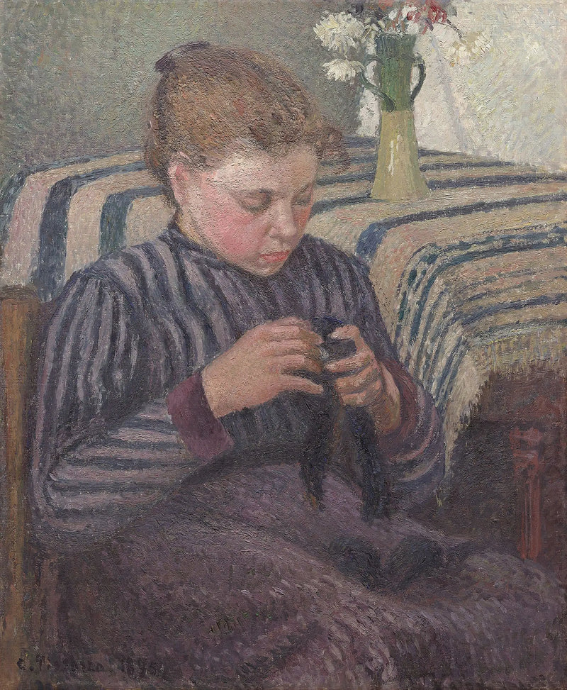 Opravená žena - Camille Pissarro