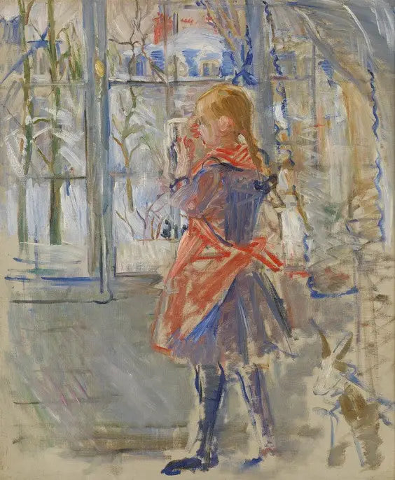 Dítě v červeném zástěře - Berthe Morisot