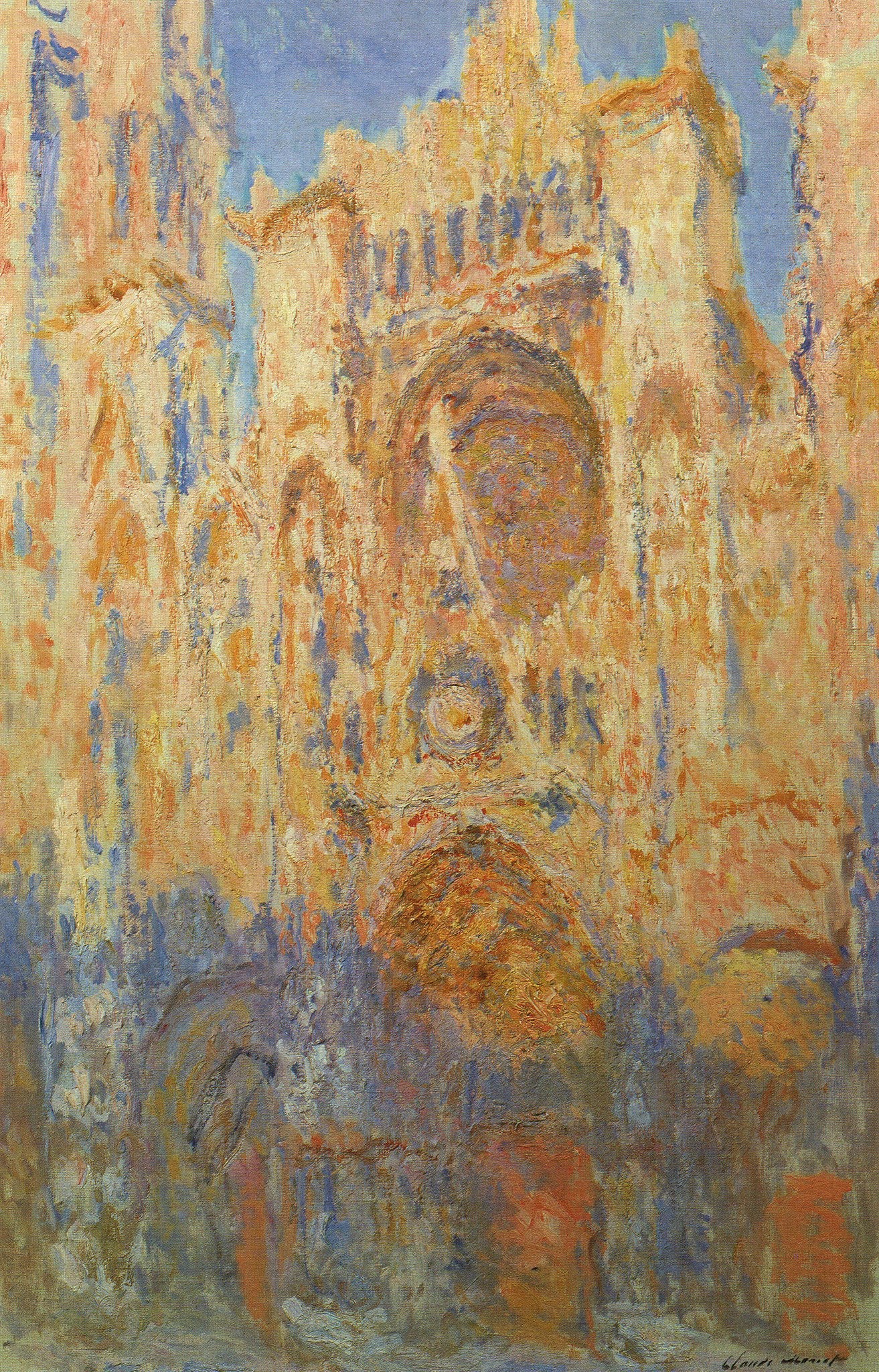 Katedrála v Rouenu, konec dne - Claude Monet