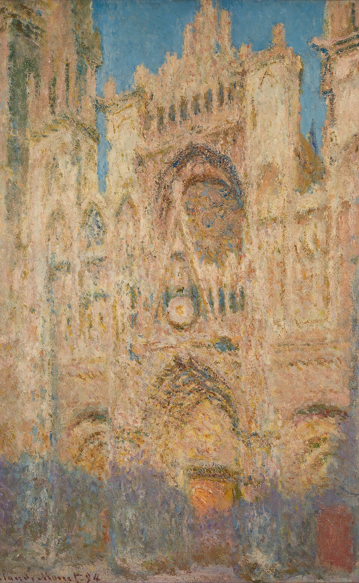 Katedrála v Rouenu, konec dne - Claude Monet