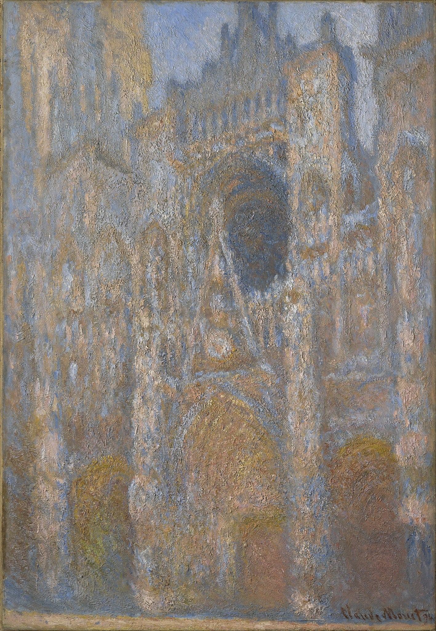 Katedrála v Rouenu, Portál, Poledne - Claude Monet