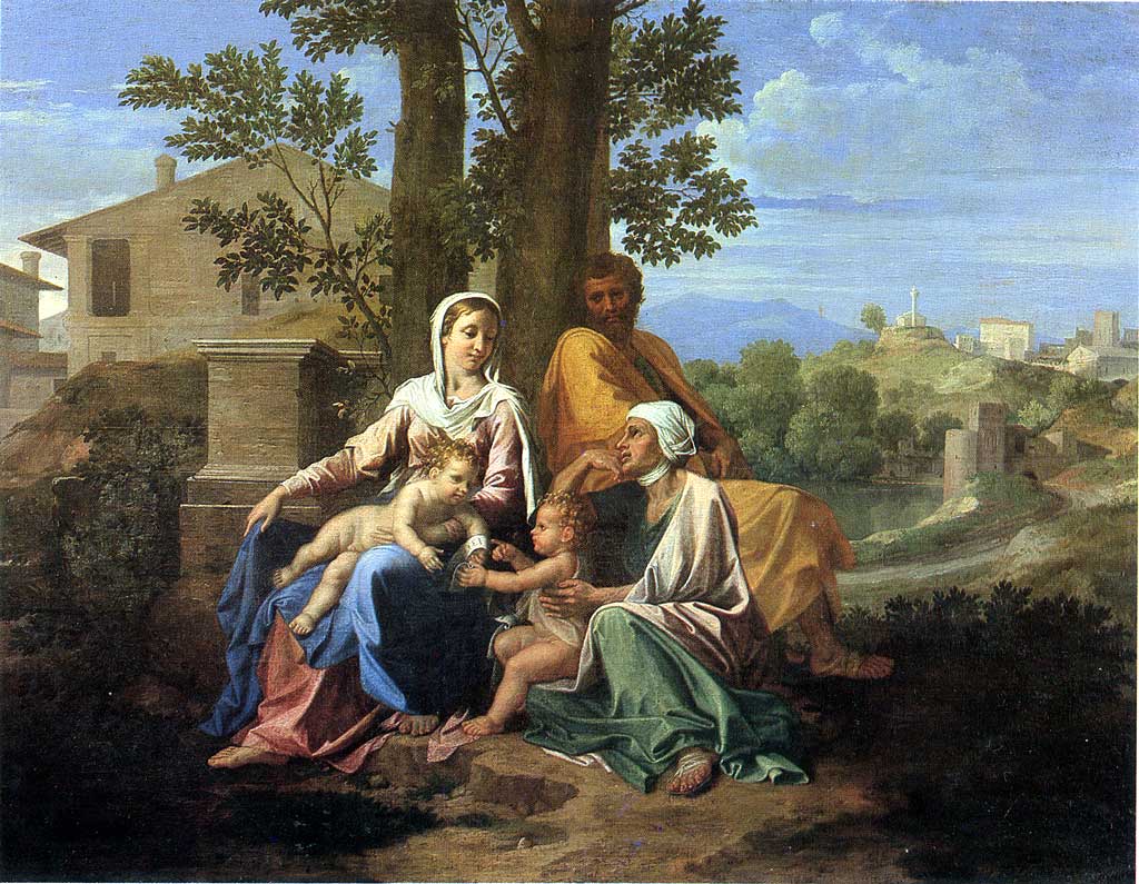 Svatá rodina – Nicolas Poussin (kolem roku 1650)