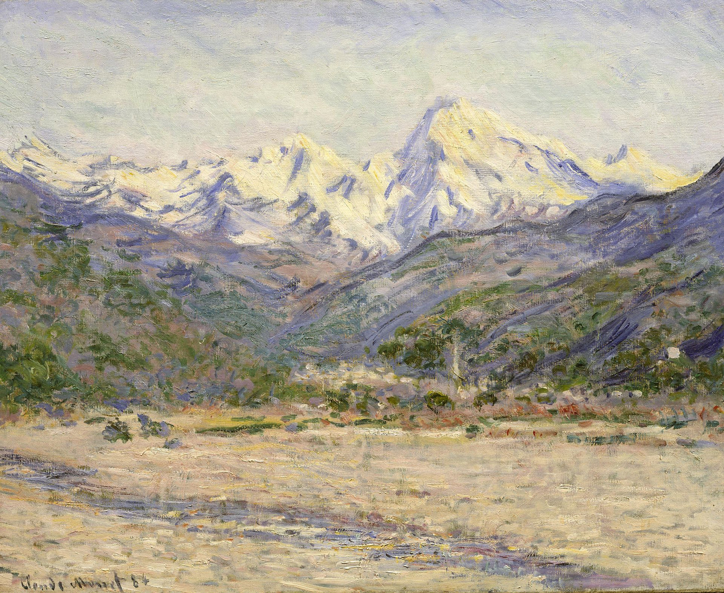 🏔️ Údolí Nervia – Claude Monet (1884)