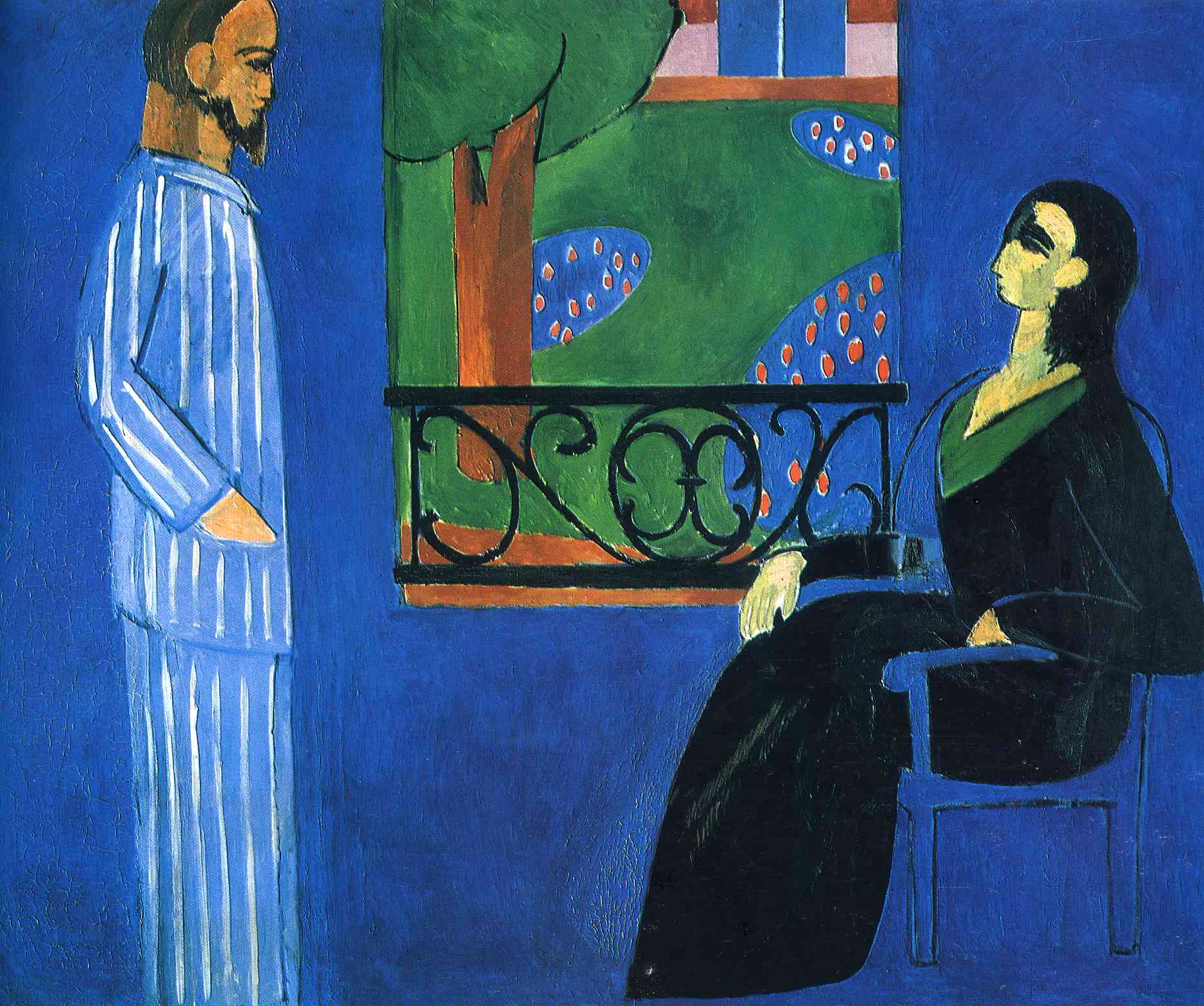 Reproduction du tableau « La Conversation - Henri Matisse » par Alpha Reproduction en peinture à l’huile