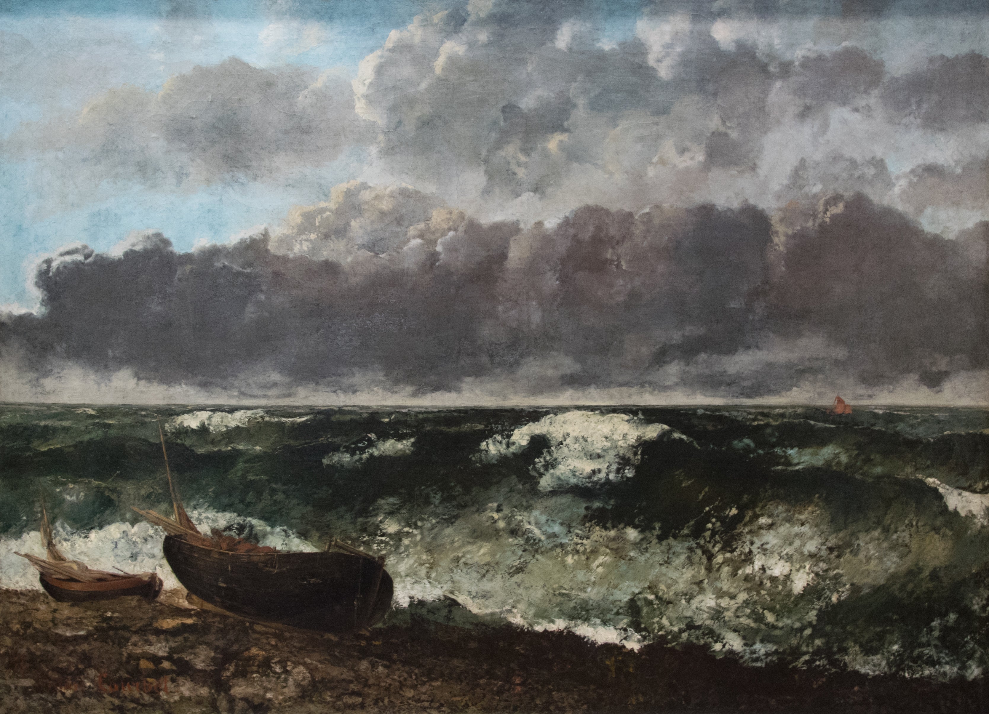 La Mer orageuse - Gustave Courbet