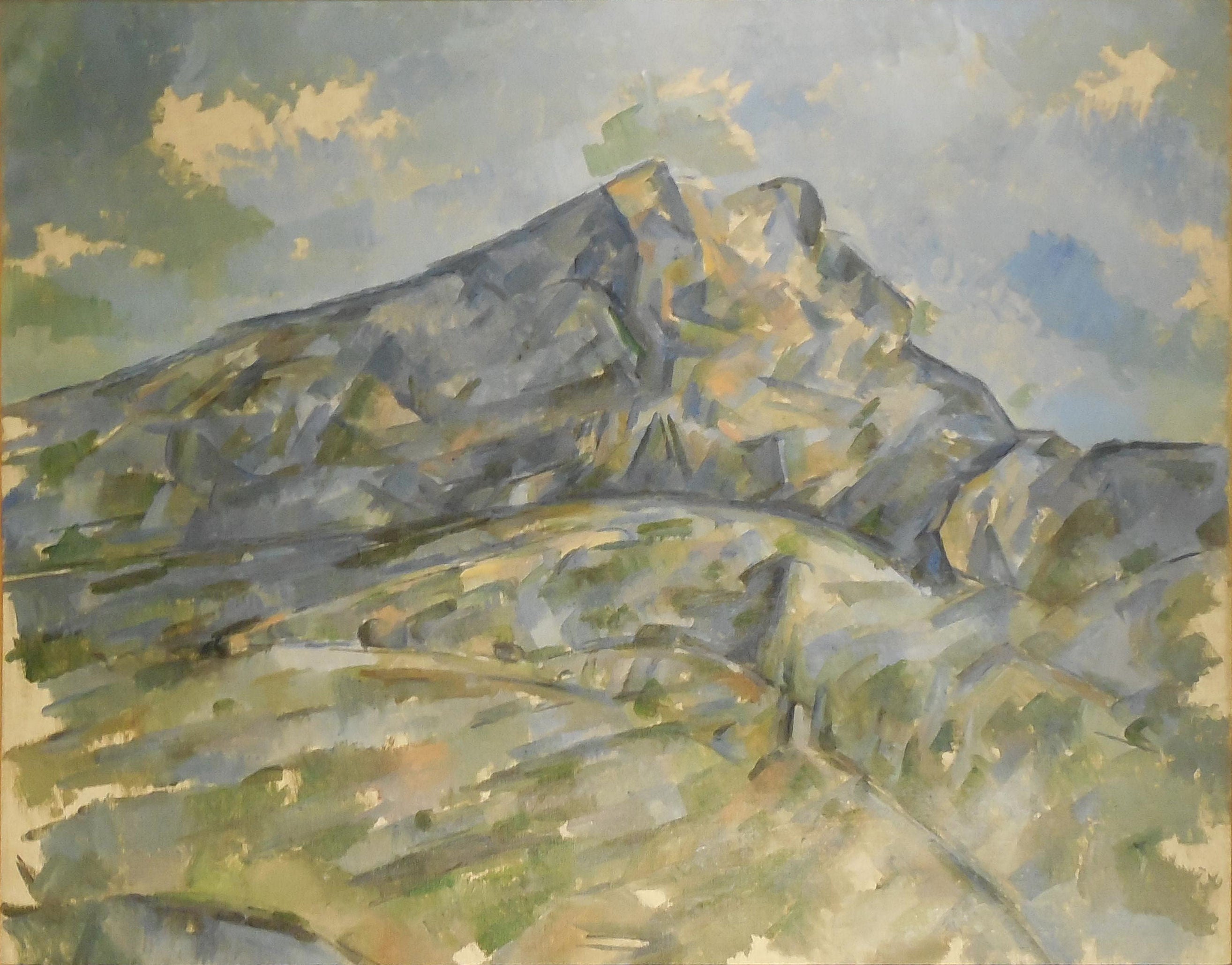 Reproduction du tableau « La Montagne Sainte-Victoire vue du bosquet du Château Noir - Paul Cézanne » par Alpha Reproduction en peinture à l’huile
