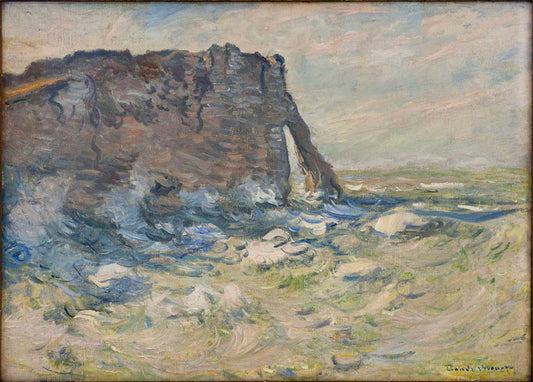 🎨 La Porte d’Aval à Étretat – Claude Monet, kolem roku 1886