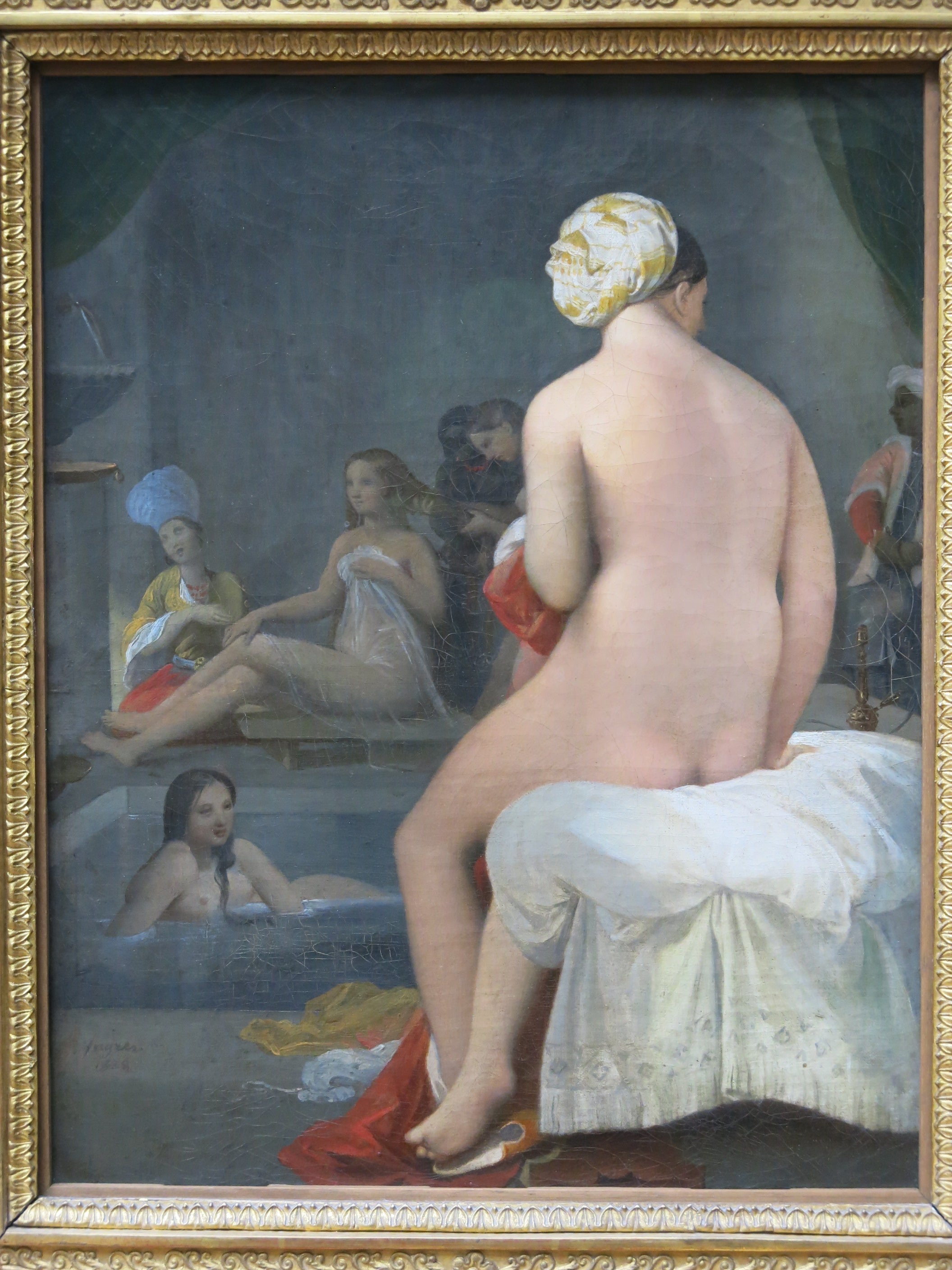 Malá plavkyně ; Interiér harému - Jean-Auguste-Dominique Ingres