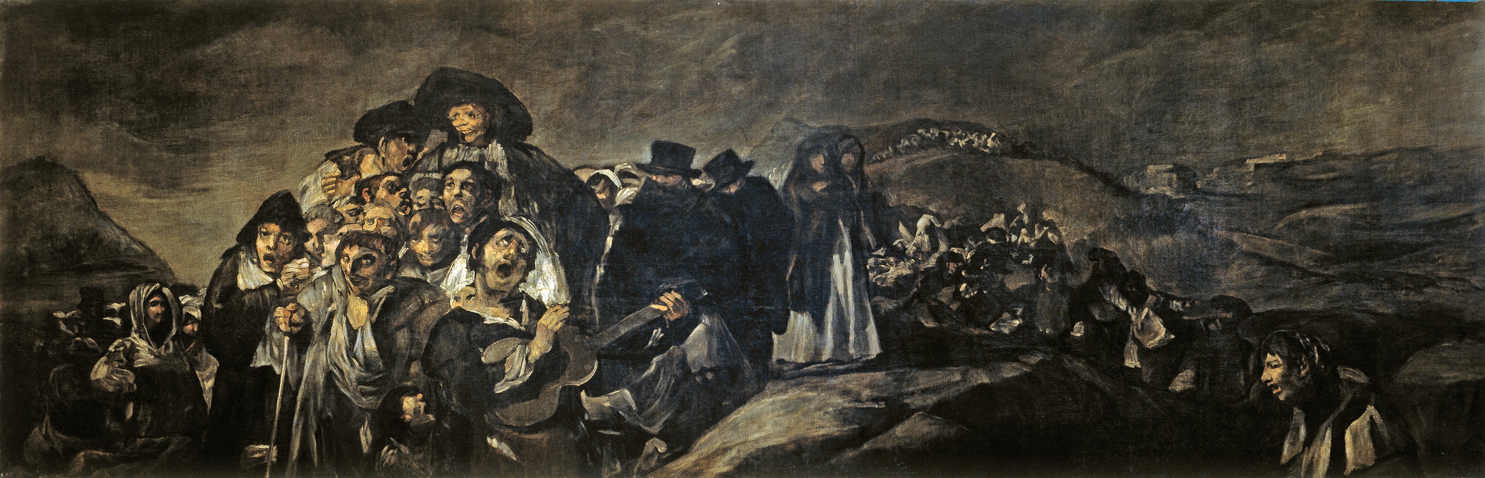 Reproduction du tableau « Le Pèlerinage à l'ermitage de San Isidro - Francisco de Goya » par Alpha Reproduction en peinture à l’huile