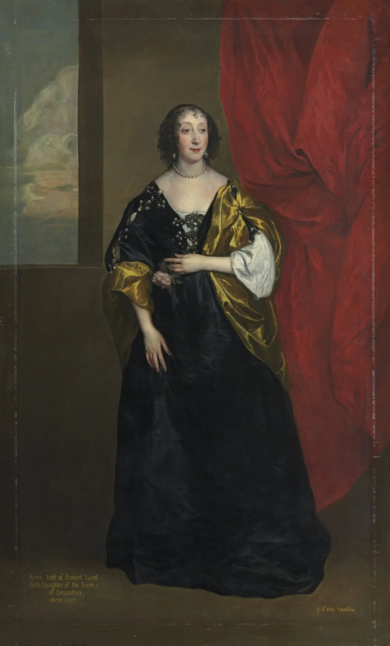 Portrét Anne Cavendish, lady Rich (1612-1638) - Antoine van Dyck