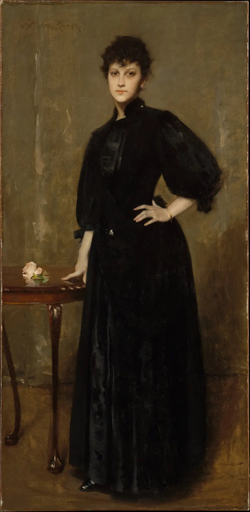 Dáma v černém - William Merritt Chase