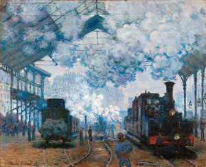 Nádraží Saint-Lazare, příjezd vlaku - Claude Monet