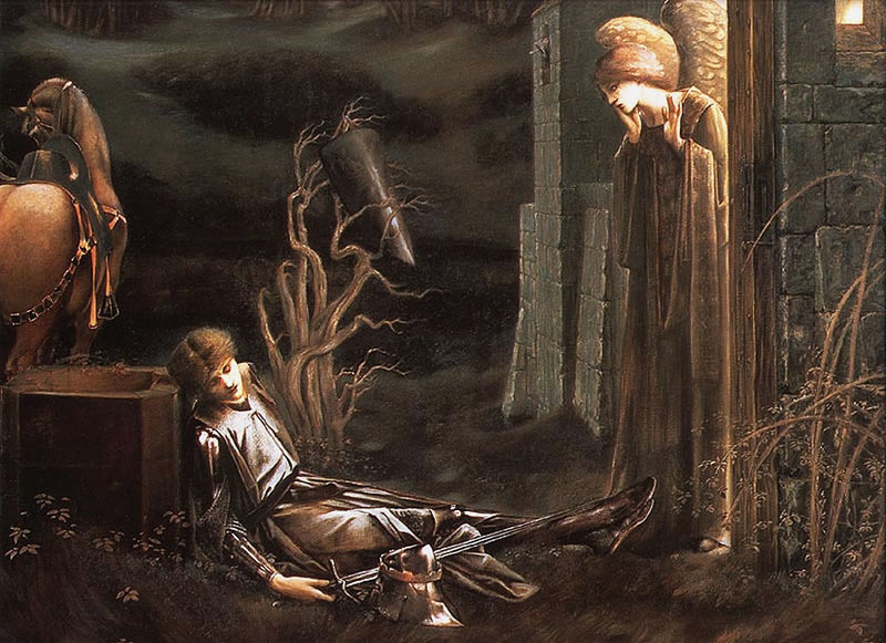 Kaple Lancelot z Svatého grálu - Edward Burne-Jones