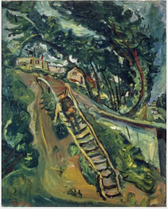 Krajina s řadou schodů - Chaim Soutine