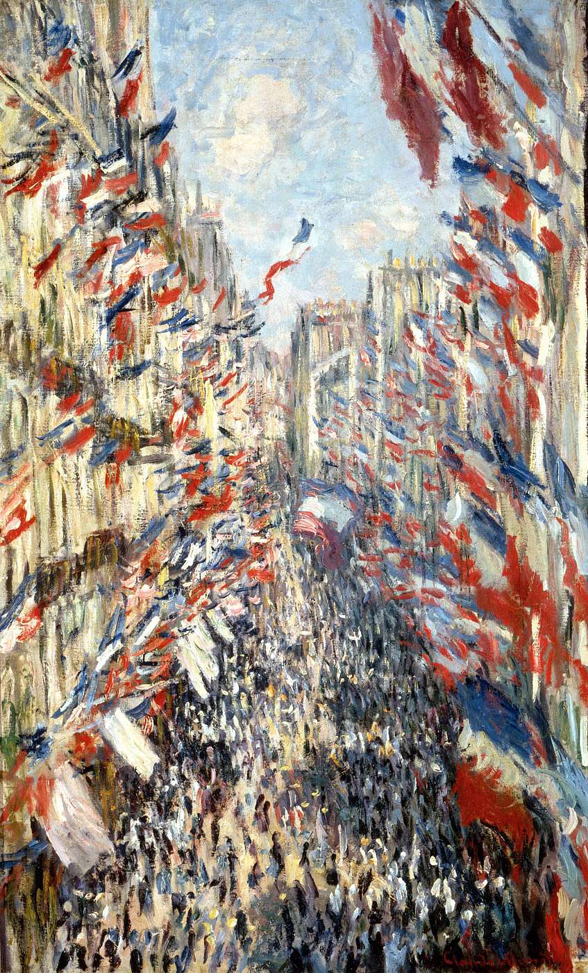 Ulice Montorgueil - Claude Monet