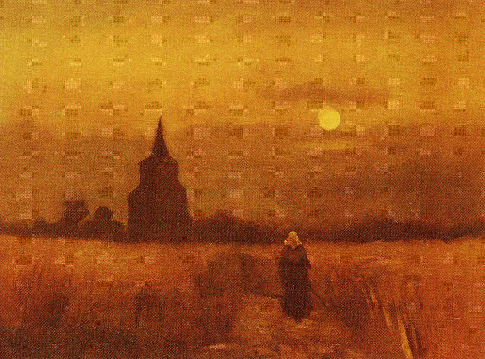 Stará hřbitovní věž v Nuenenu - Van Gogh