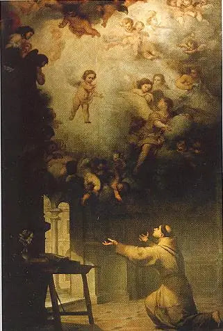 Vize svatého Antonína z Padovy - Bartolomé Esteban Murillo