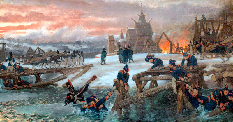 1812. Kapitán Benthien u Béréziny - Lawrence Alma-Tadema