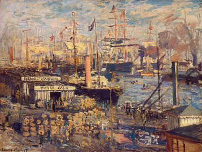 🚢 Velké nábřeží v Le Havru – Claude Monet (1874)