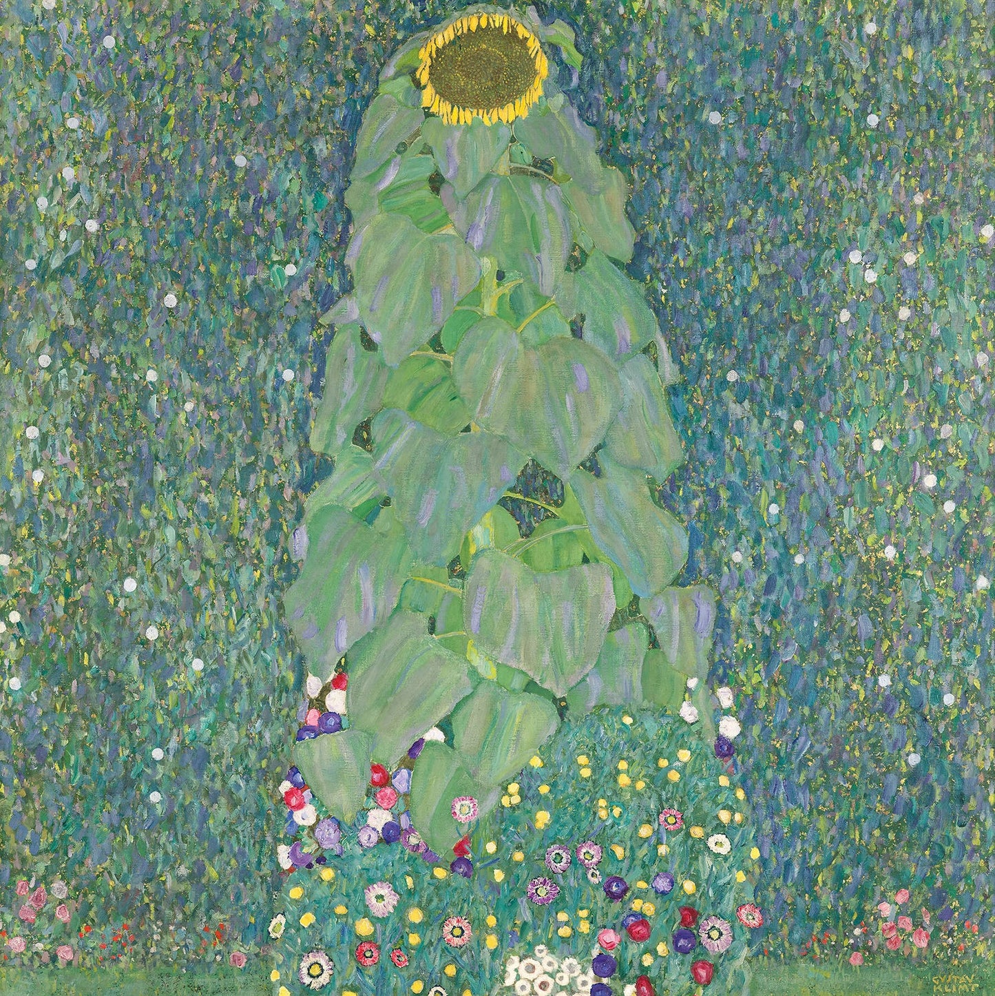 🌻🎨 Slunečnice – Gustav Klimt (1907)