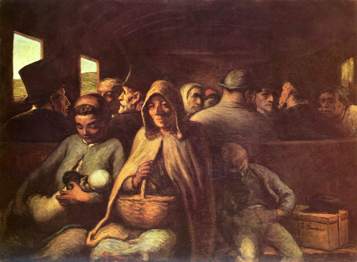 Třetí třída – Honoré Daumier (kolem 1862–1864)