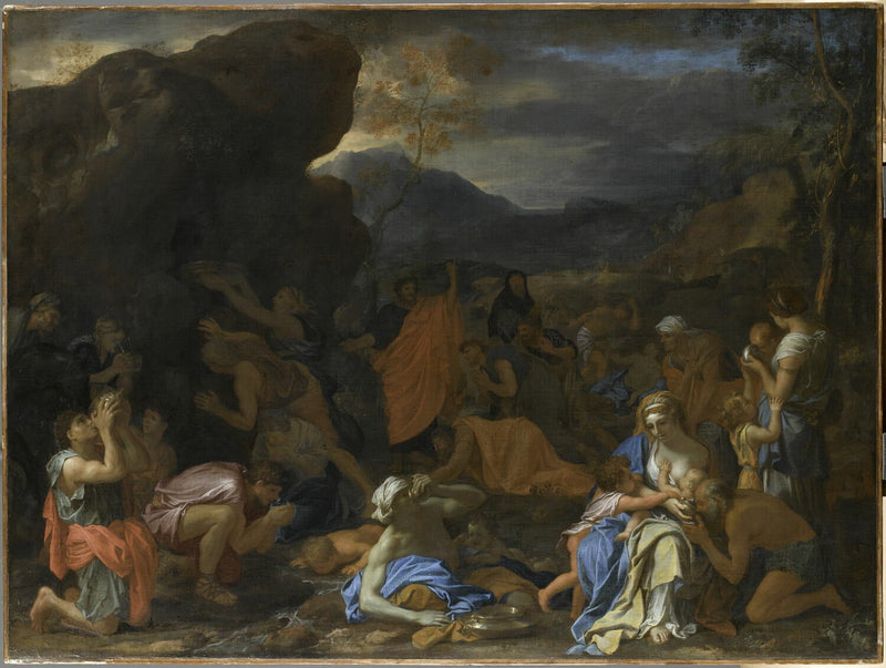 Le Frappement du rocher - Charles Le Brun
