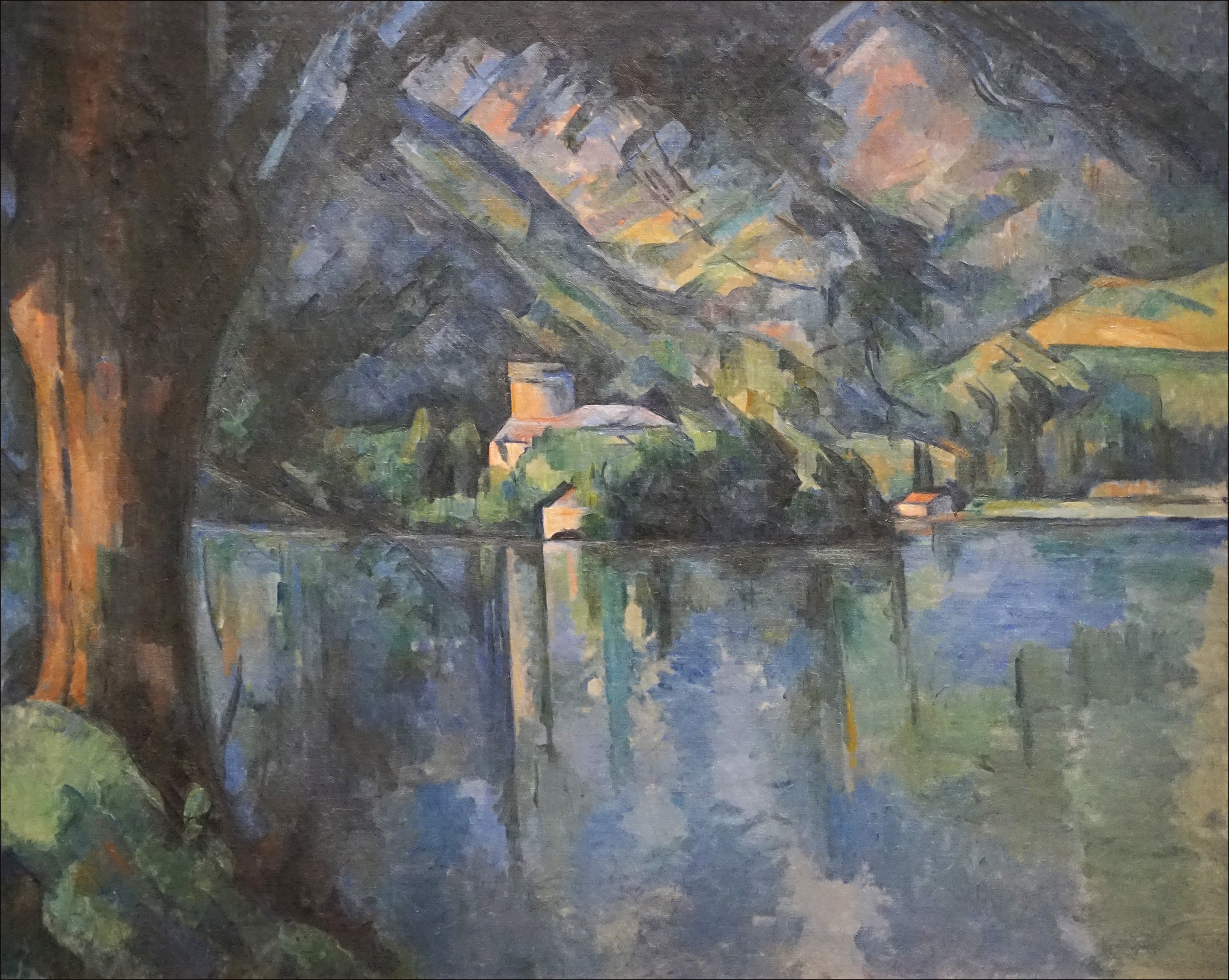 Reproduction du tableau « Le Lac d'Annecy - Paul Cézanne » par Alpha Reproduction en peinture à l’huile