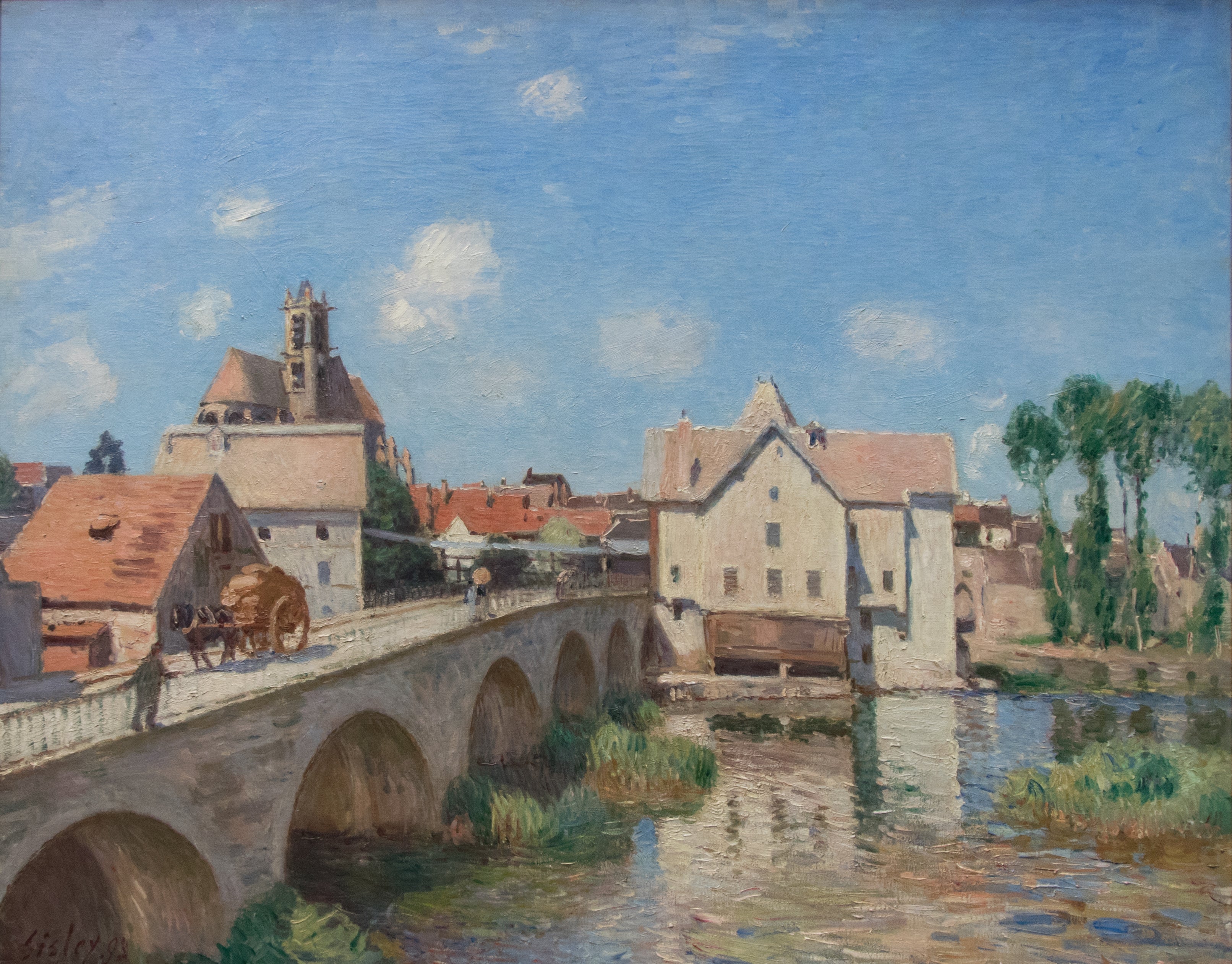 Reproduction du tableau « Le Pont de Moret - Alfred Sisley » par Alpha Reproduction en peinture à l’huile