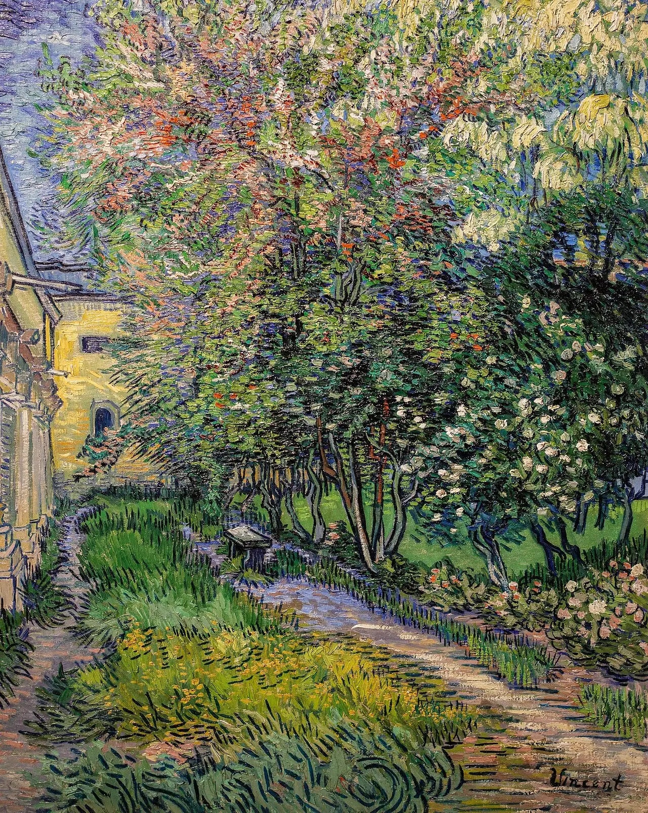 Le jardin de l’asile de Saint-Rémy - Vincent van Gogh - Alpha Reproduction