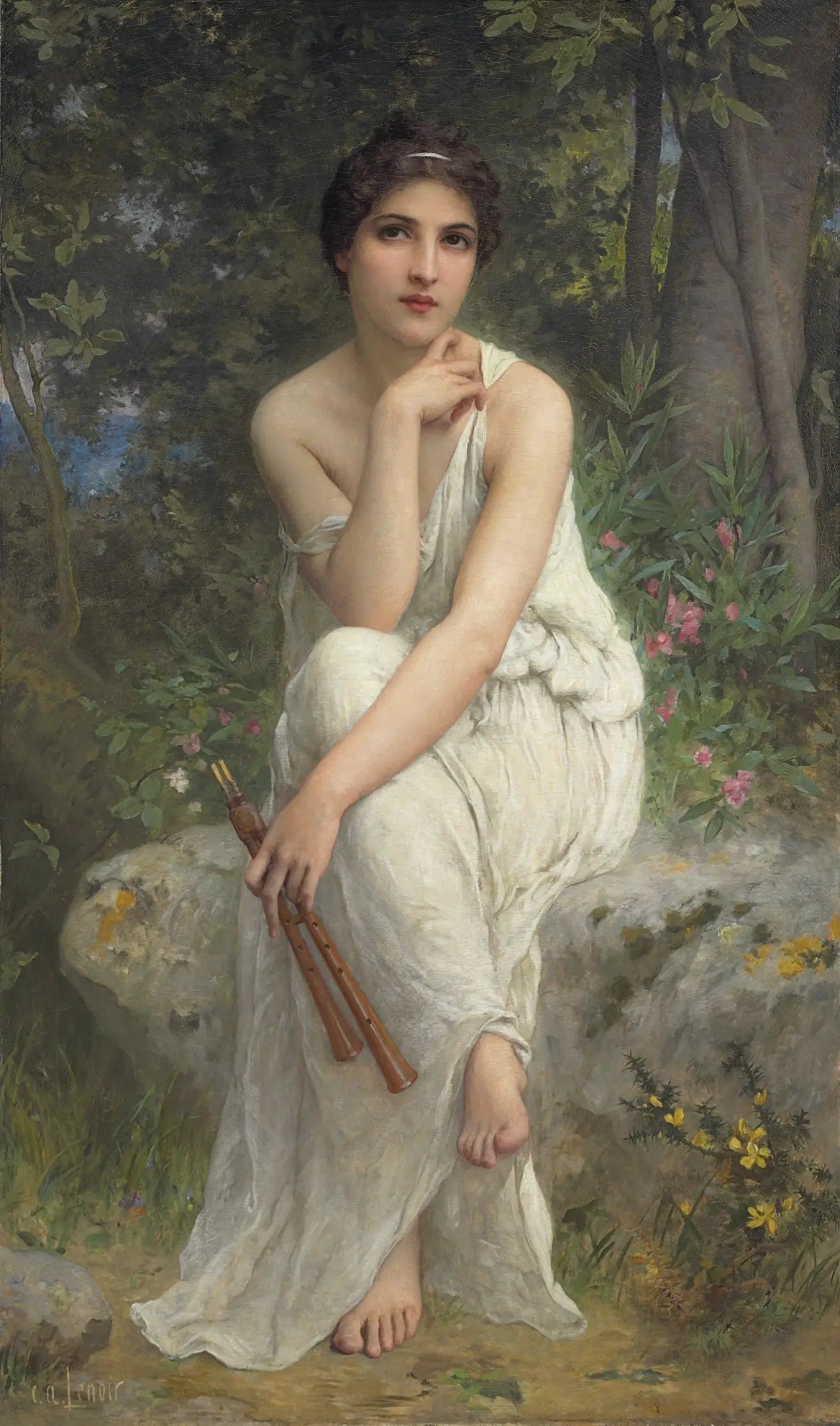 Le joueur de flûte - Charles Amable Lenoir - Alpha Reproduction