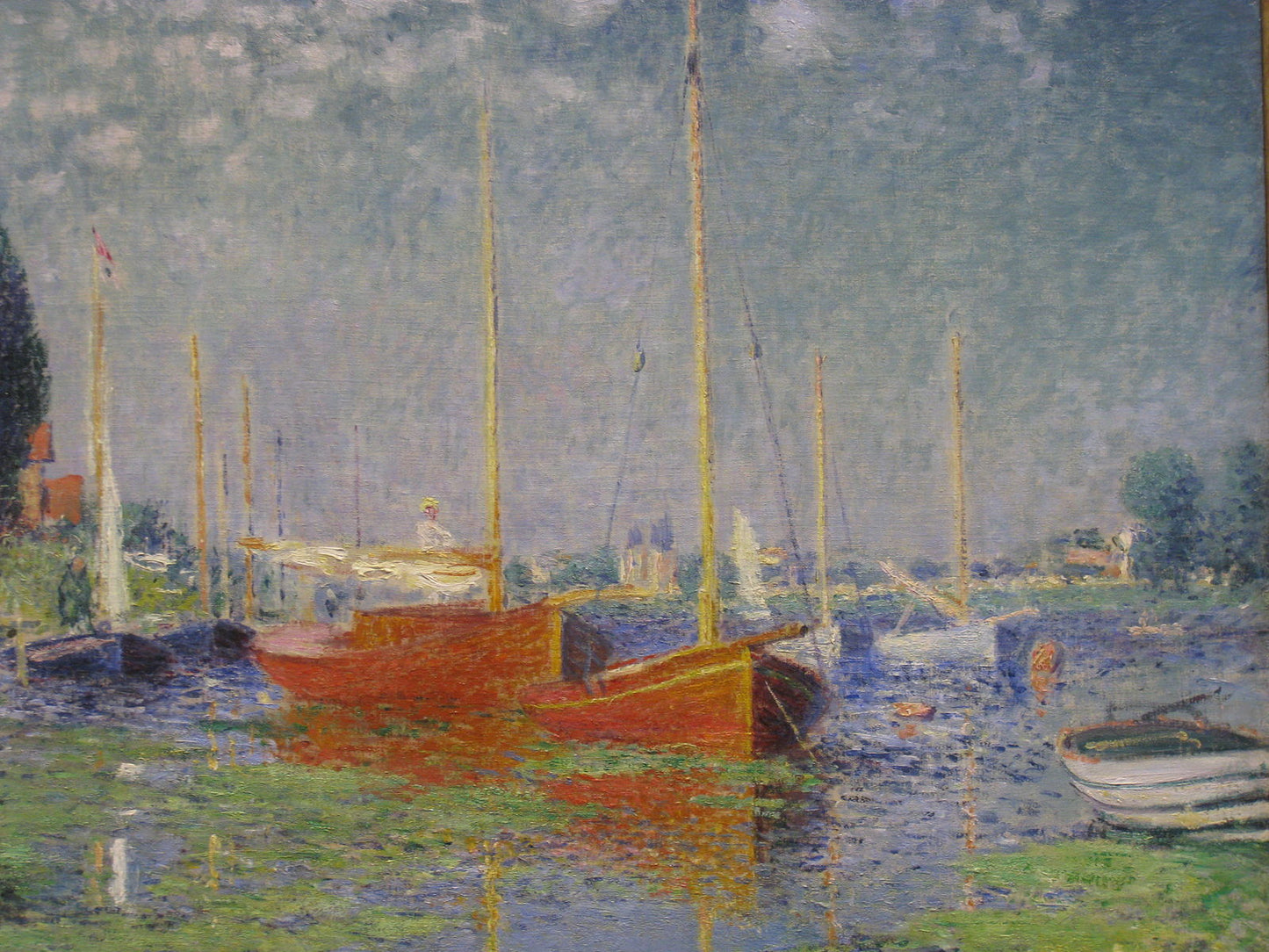 🎨 Červené lodě v Argenteuil – Claude Monet, kolem roku 1875