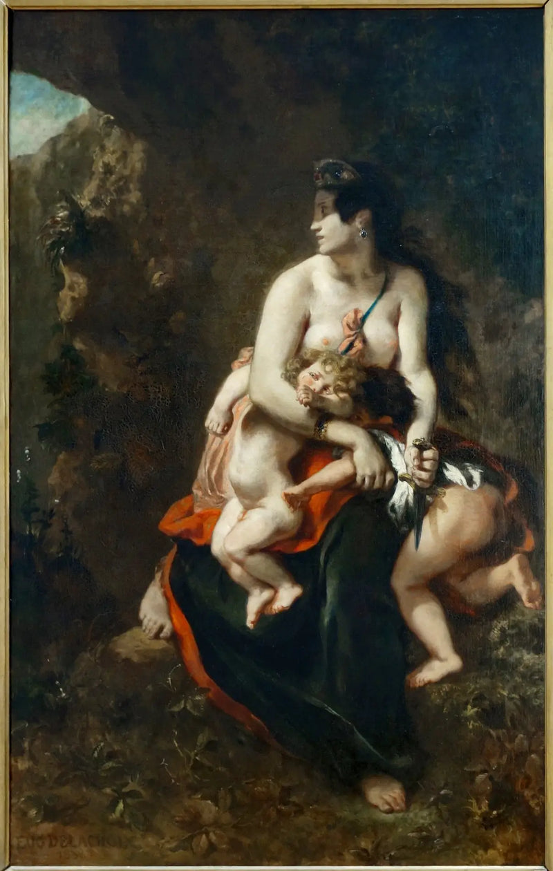 Medea zuřivá - Eugène Delacroix