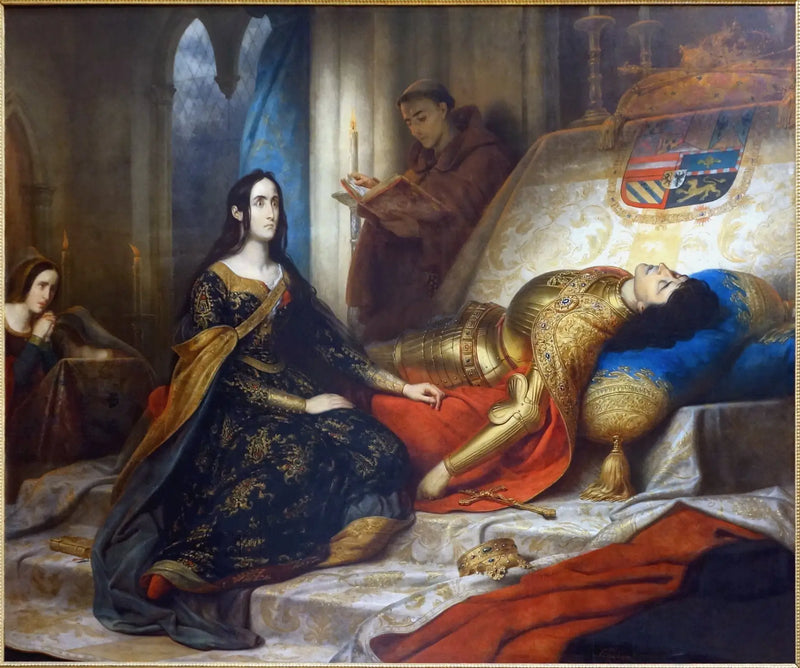 Jeanne la folle čekající na vzkříšení Philippe le Beau, svého manžela - Charles de Steuben