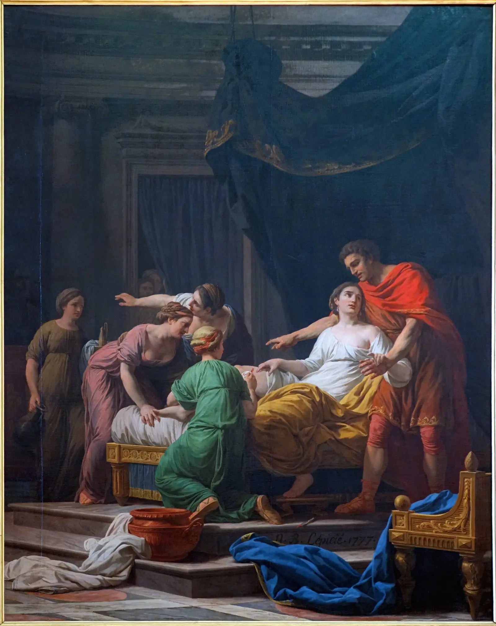 Le Dévouement de Porcia femme de Junius Brutus - Nicolas-Bernard Lépicié - Alpha Reproduction